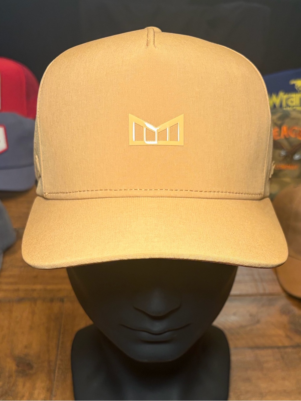 Melin Tan / Bronze Snapback Hat with logo